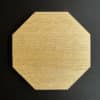 KIKUSUMI Aomori Hiba Wood Cutting Board - Use as Bread Cheese Charcuterie Chopping Serving Board  - Octagon