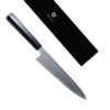 Kikusumi SILVER GHOST  9″ Gyuto Knife - Ebony Wa Handle Japanese G3 Steel Honyaki 24 cm