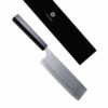 Kikusumi SILVER GHOST  7″ Nakiri Knife -  Ebony Wa Handle Japanese G3 Steel Honyaki 18 cm
