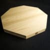 KIKUSUMI Kiso Valley Hinoki Wood Cutting Board - Use as Bread Cheese Charcuterie Chopping Serving Board  - Octagon