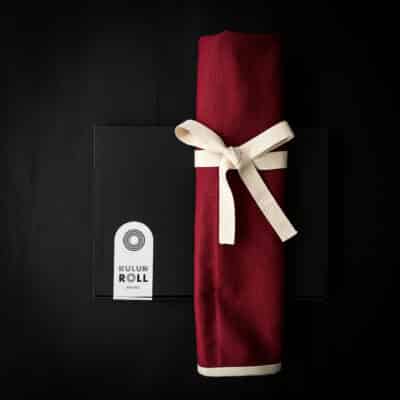 beni red KULUR knife roll for chefs