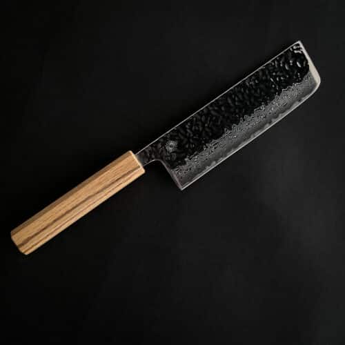 Nakiri knife Damascus knife Kashi handle Kikusumi Japanese knife