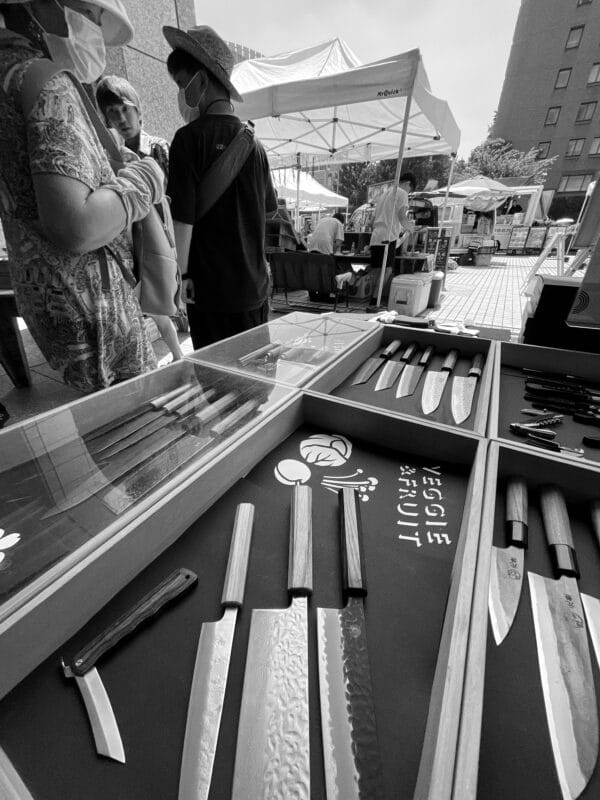 TOKYO SUMMER HOLIDAY FARMERS MARKET Kikusumi Tokyo Knives Shop