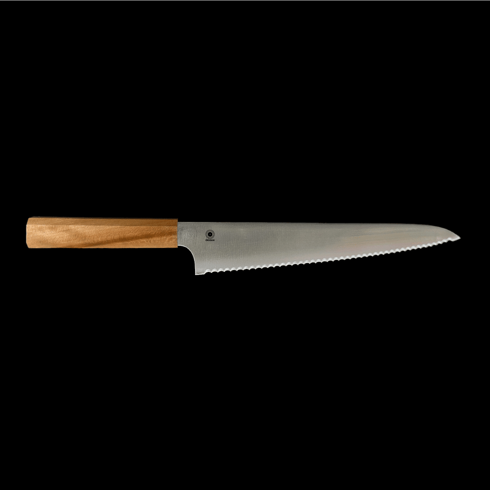 Sakura Japanese Cherry Wood Bread Knife KIKUSUMI 24 cm Sakura Japanese Cherry Wood Bread Knife KIKUSUMI 24 cm